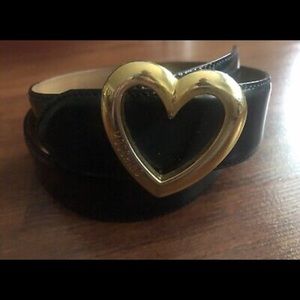 “MOSCHINO” Vintage HEART LOGO Ladies Belt size Small